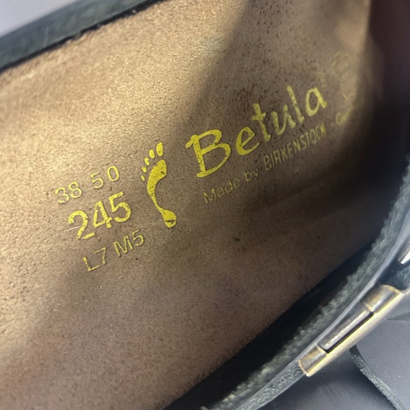 Betula by Birkenstock Black Slip On Clogs Sandals Size 7 - Picture 8 of 8